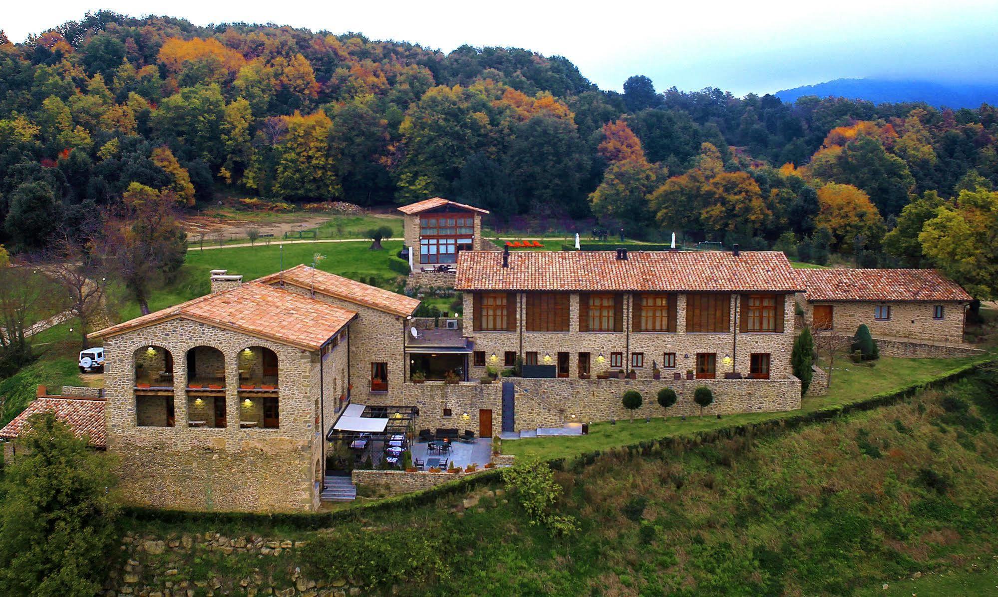 Hotel Restaurante El Ventos Sant Felíu de Pallarols Exterior foto