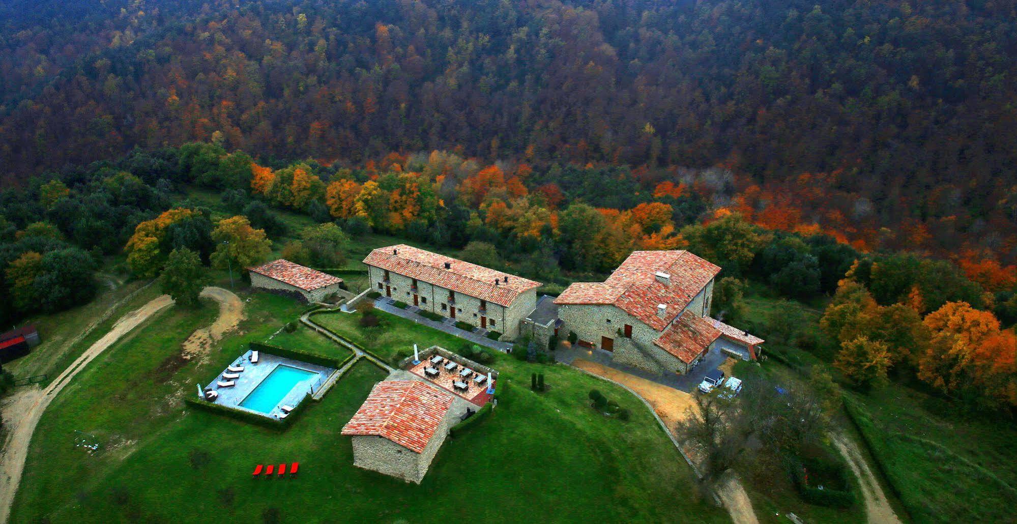 Hotel Restaurante El Ventos Sant Felíu de Pallarols Exterior foto